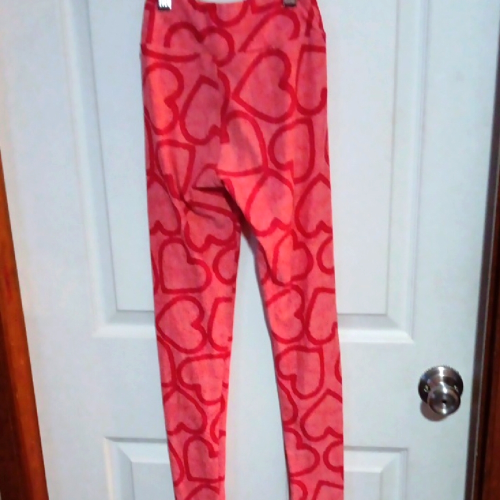 Lularoe Heart Patterned Kids Leggings